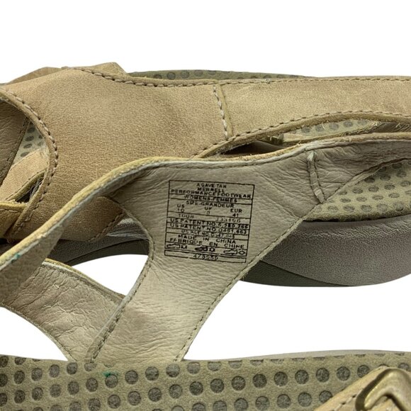 Merrell Agave Tan Leather Strappy Slingback Sandals Women Size 10 - Picture 5 of 10